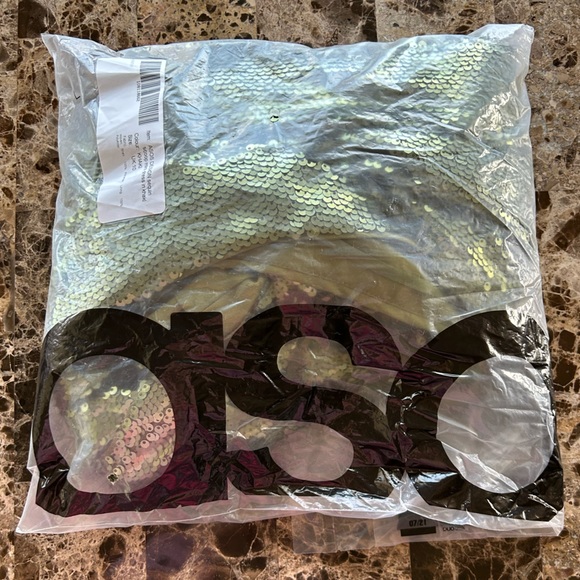 Sequin Mini Dress Scoop Neck Size US6 - Picture 2 of 6